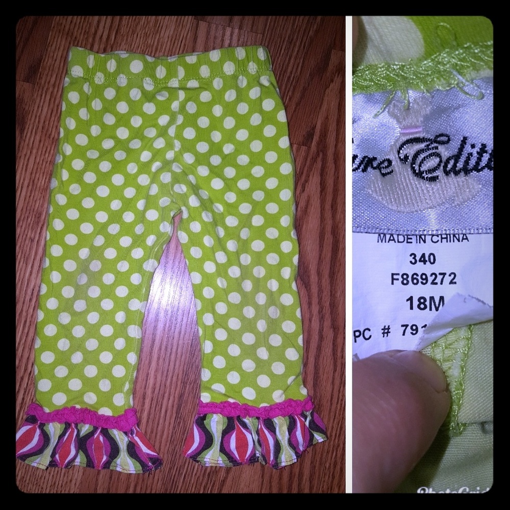 18 month ruffle pants